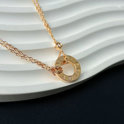 [Eternal Jewelry]LOVE NECKLACE ADJUSTABLE 2 DIAMOND