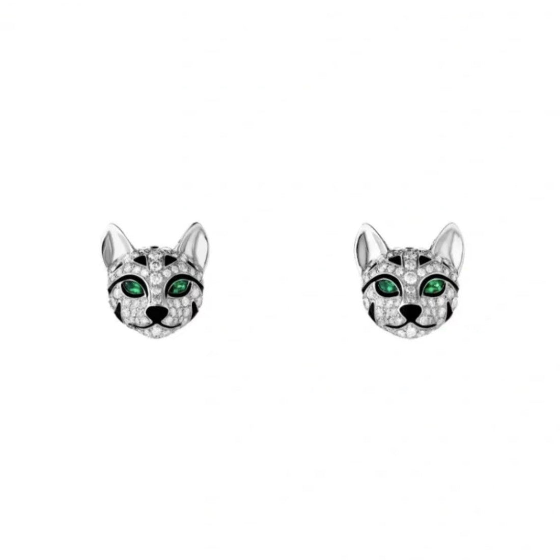 ¡®Eternal Jewelry¡¯ Panther Face Stud Earrings