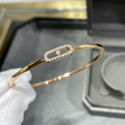 [Eternal jewelry]Move Uno pavé flex bangle medium