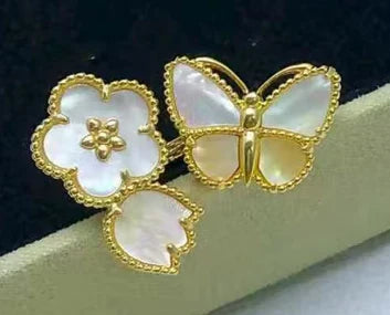 [Eternal jewelry] 26 NEW CLOVER LUCKY LIGHT YELLOW AND WHITE SET