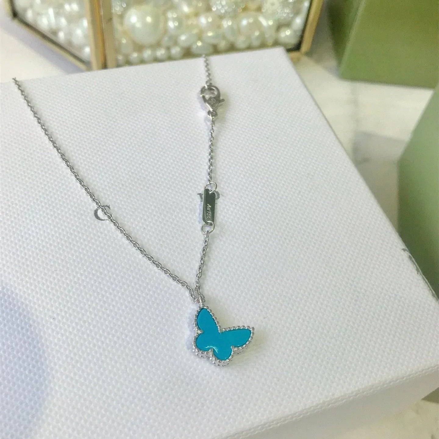 [Eternal Jewelry]BUTTERFLY TURQUOISE BUTTERFLY BRACELET SILVER