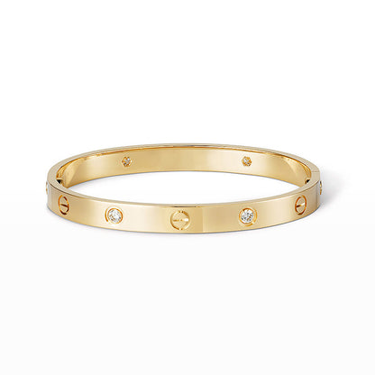 [Eternal Jewelry]LOVE BRACELET 6.1MM 4 DIAMONDS