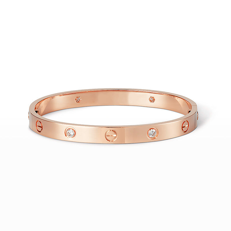 [Eternal Jewelry]LOVE BRACELET 6.1MM 4 DIAMONDS