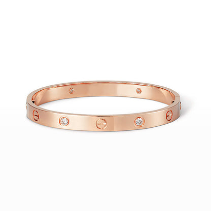 [Eternal Jewelry]LOVE BRACELET 6.1MM 4 DIAMONDS