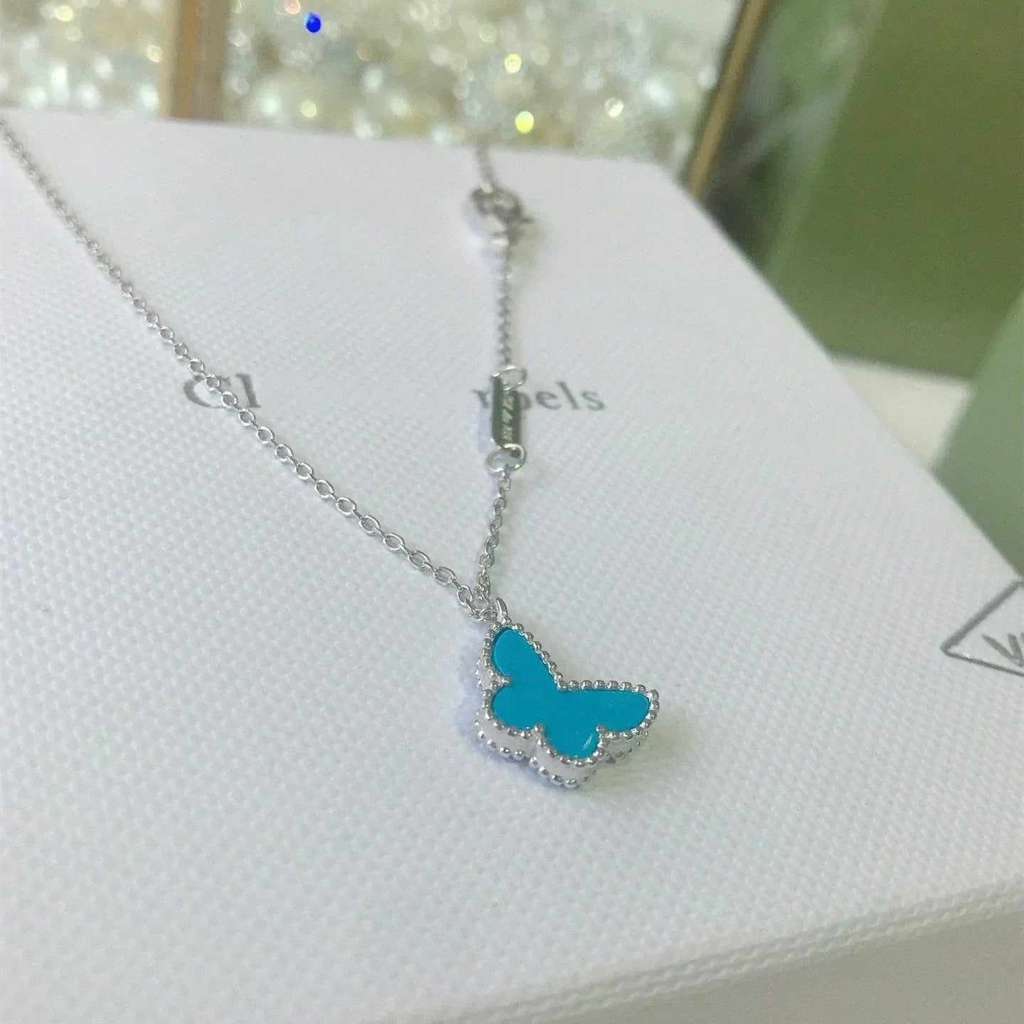 [Eternal Jewelry]BUTTERFLY TURQUOISE BUTTERFLY BRACELET SILVER