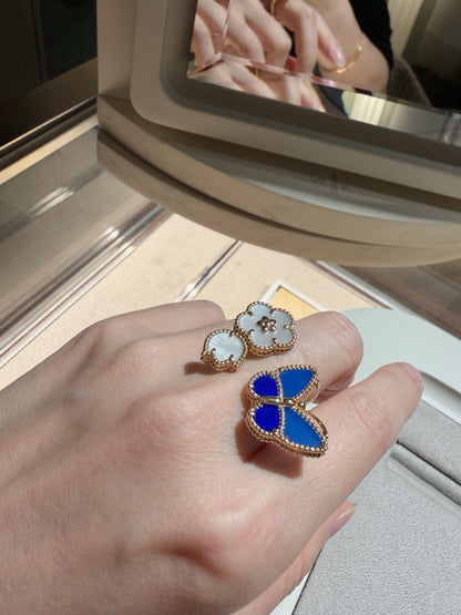 [Eternal jewelry]LUCKY SPRING BUTTERFLY OPEN-FACE RINGS