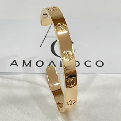 [Eternal Jewelry]LOVE BRACELET 6.1MM OPEN CUFF