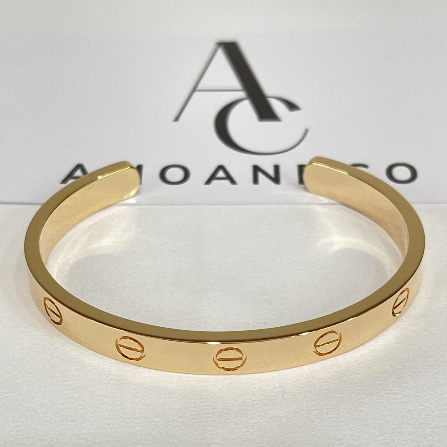 [Eternal Jewelry]LOVE BRACELET 6.1MM OPEN CUFF