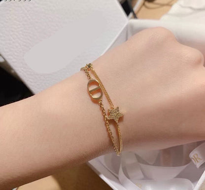 [Eternal jewelry]Double-Layer Star Bracelet