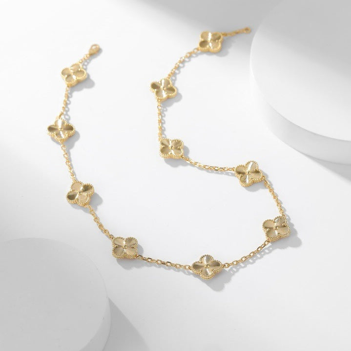 [Eternal Jewelry]CLOVER 10 MOTIFS LASER NECKLACE