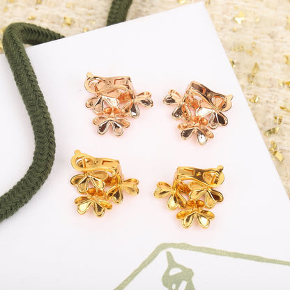 [Eternal Jewelry]Clover huggie earrings