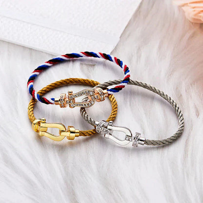 [Eternal Jewelry]FORCE LARGE HORSESHOE NO DIAMOND BRACELET GOLD