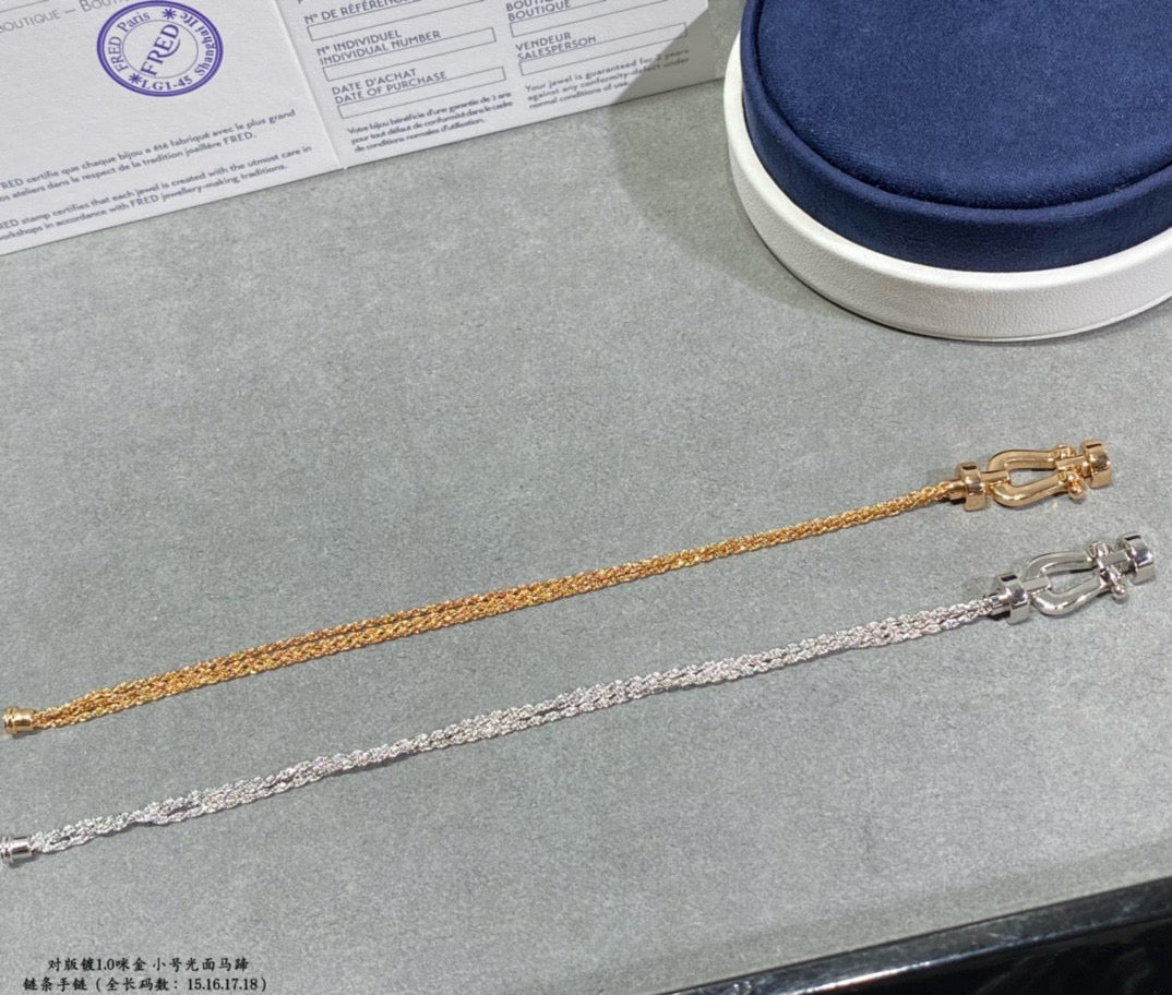 [Eternal Jewelry]FORCE SMALL HORSESHOE  DIAMOND CHAIN ROPE BRACELET