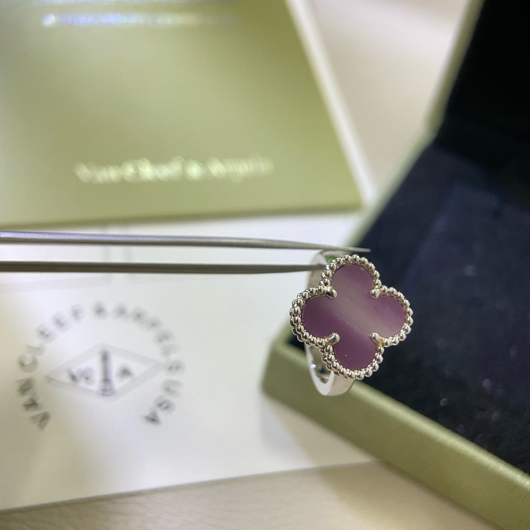 [Eternal Jewelry]CLOVER  PURPLE VIOLET RING