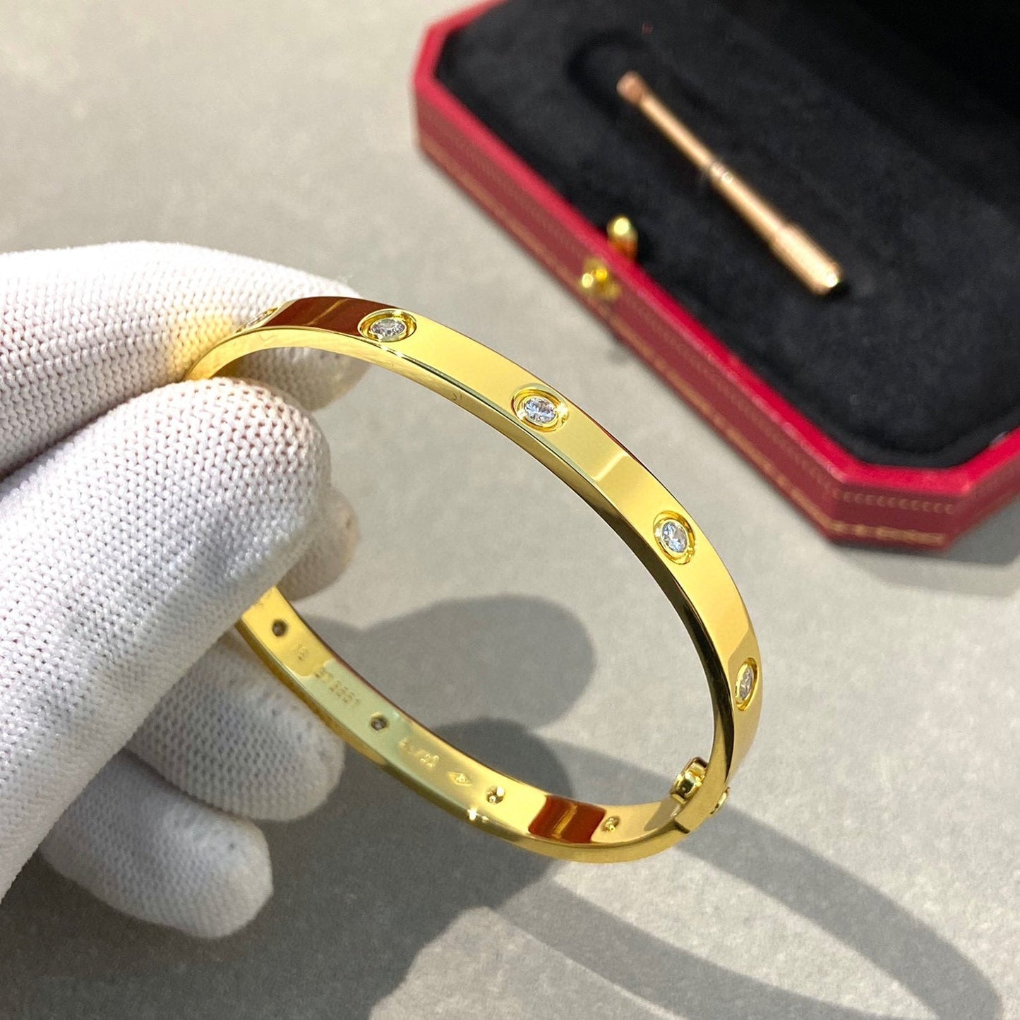 [Eternal Jewelry]LOVE BRACELET 6.1MM 10 DIAMONDS