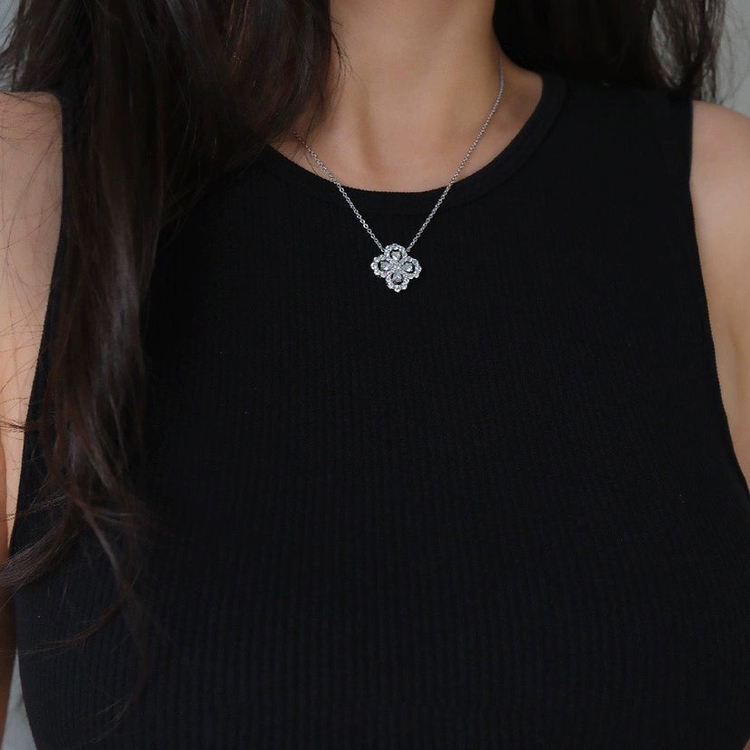 [Eternal Jewelry]LOOP NECKLACE FULL MOTIF DIAMOND COMBINATION