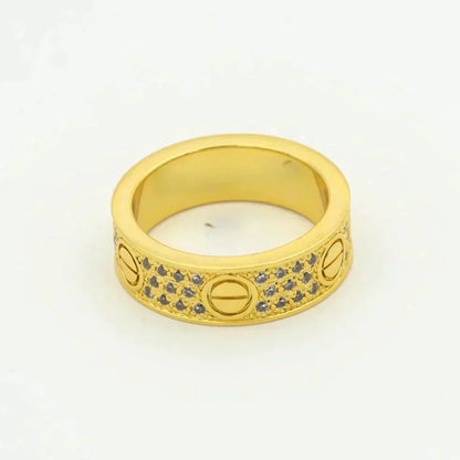 [Eternal Jewelry]LOVE RING 5.5MM DIAMONDS PAVED