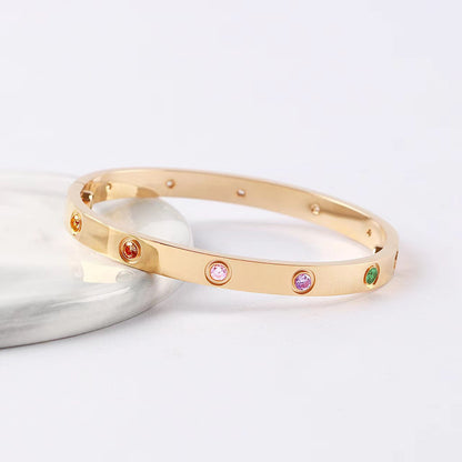 [Eternal jewelry]2026 RAINBOW LOVE BRACELET 6.1MM  10 DIAMONDS