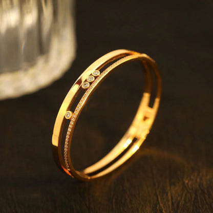 [Eternal jewelry]Move Romane Diamond Bangle Bracelet