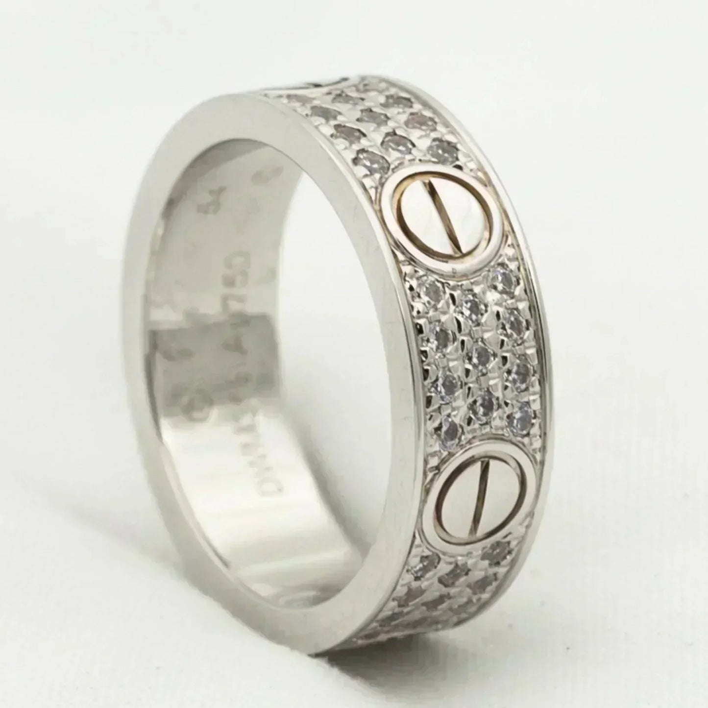 [Eternal Jewelry]LOVE RING 5.5MM DIAMONDS PAVED