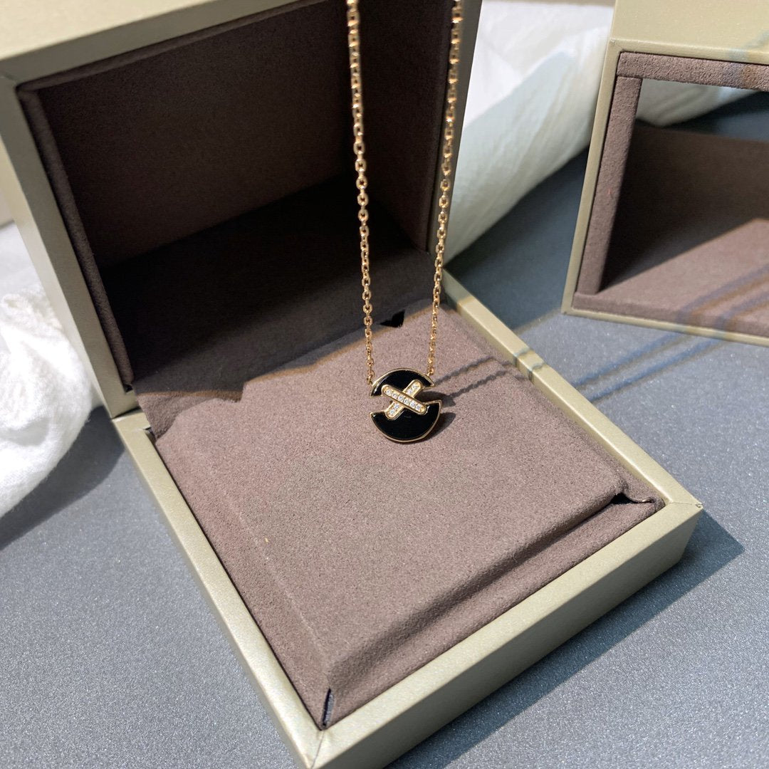 [Eternal Jewelry]JEUX DE PINK GOLD DIAMOND NECKLACE