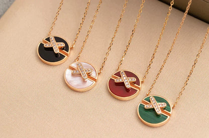 [Eternal Jewelry]JEUX DE ROSE GOLD DIAMOND NECKLACE