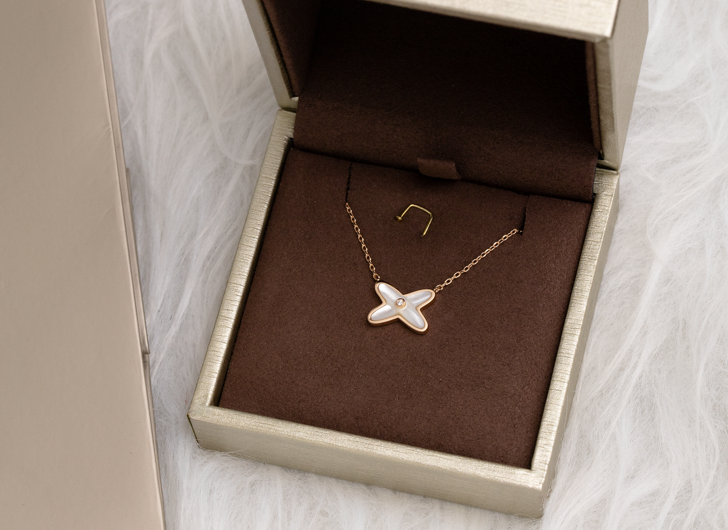 [Eternal Jewelry]JEUX DE NECKLACE 1 DIAMOND