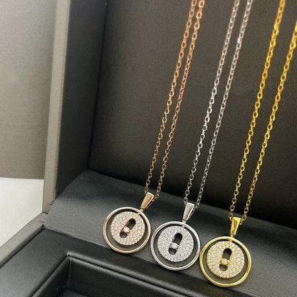 [Eternal jewelry]LUCKY MOVER PM PAVED NECKLACE
