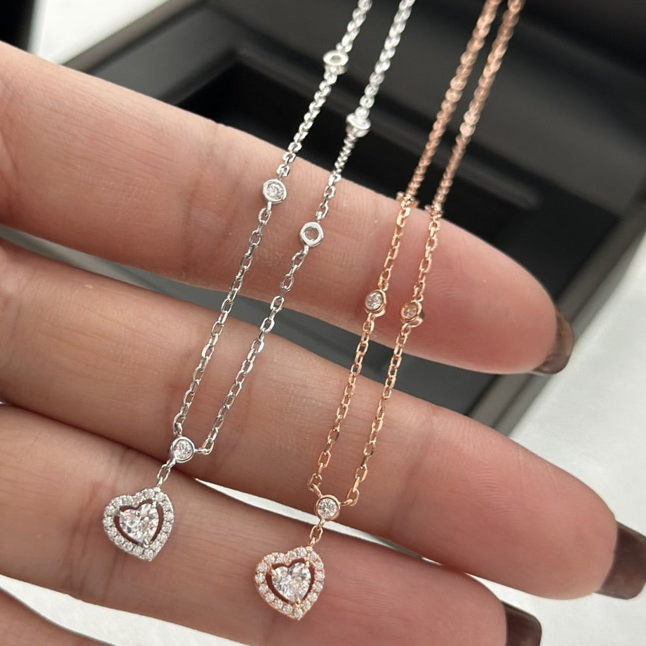 [Eternal jewelry]JOY HEART DIAMOND NECKLACE