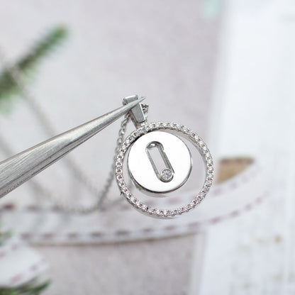 [Eternal jewelry]LUCKY MOVE PM NECKLACE SILVER DIAMOND