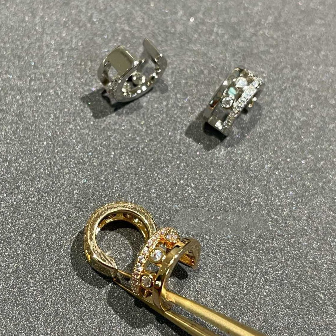 [Eternal jewelry]MOVE ROMANE EARRINGS DIAMOND