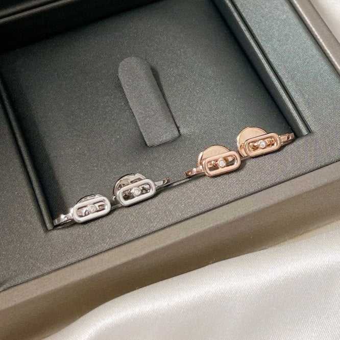 [Eternal jewelry]CREOLES MOVE UNO MINI 1 DIAMOND EARRINGS