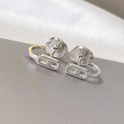 [Eternal jewelry]CREOLES MOVE UNO MINI 1 DIAMOND EARRINGS
