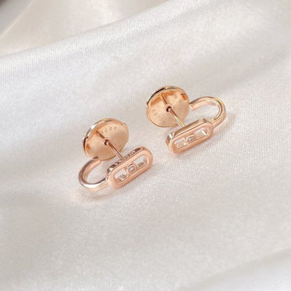 [Eternal jewelry]CREOLES MOVE UNO MINI 1 DIAMOND EARRINGS