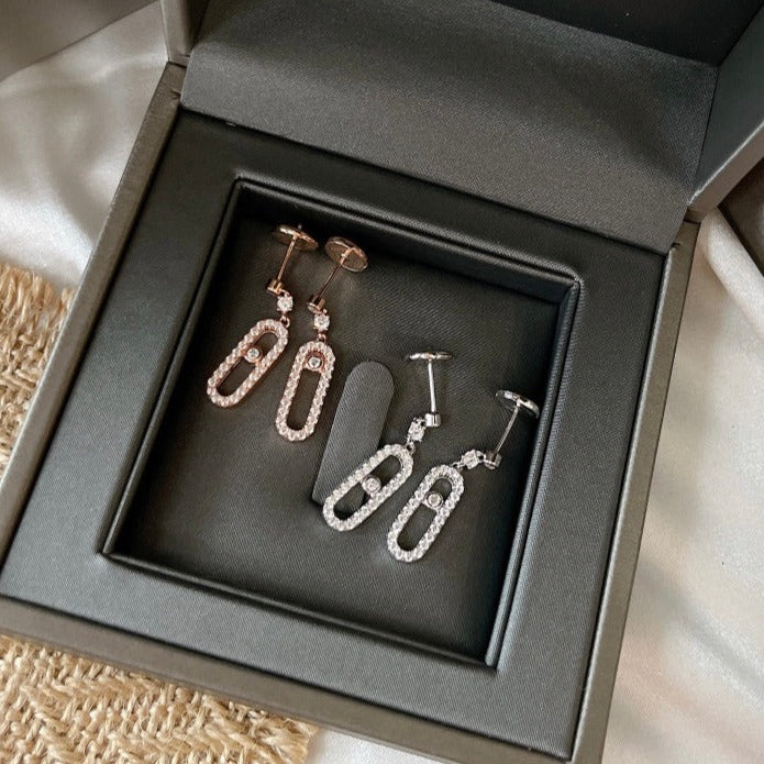 [Eternal jewelry]DORMEUSES MOVE UNO DIAMOND EARRINGS
