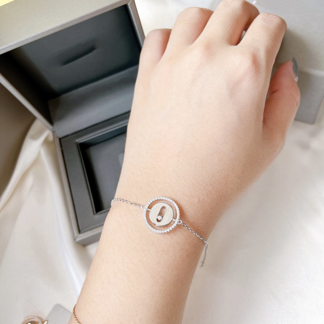 [Eternal jewelry]LUCKY MOVE PAVED DIAMOND BRACELET