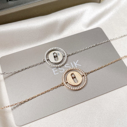 [Eternal jewelry]LUCKY MOVE PAVED DIAMOND BRACELET
