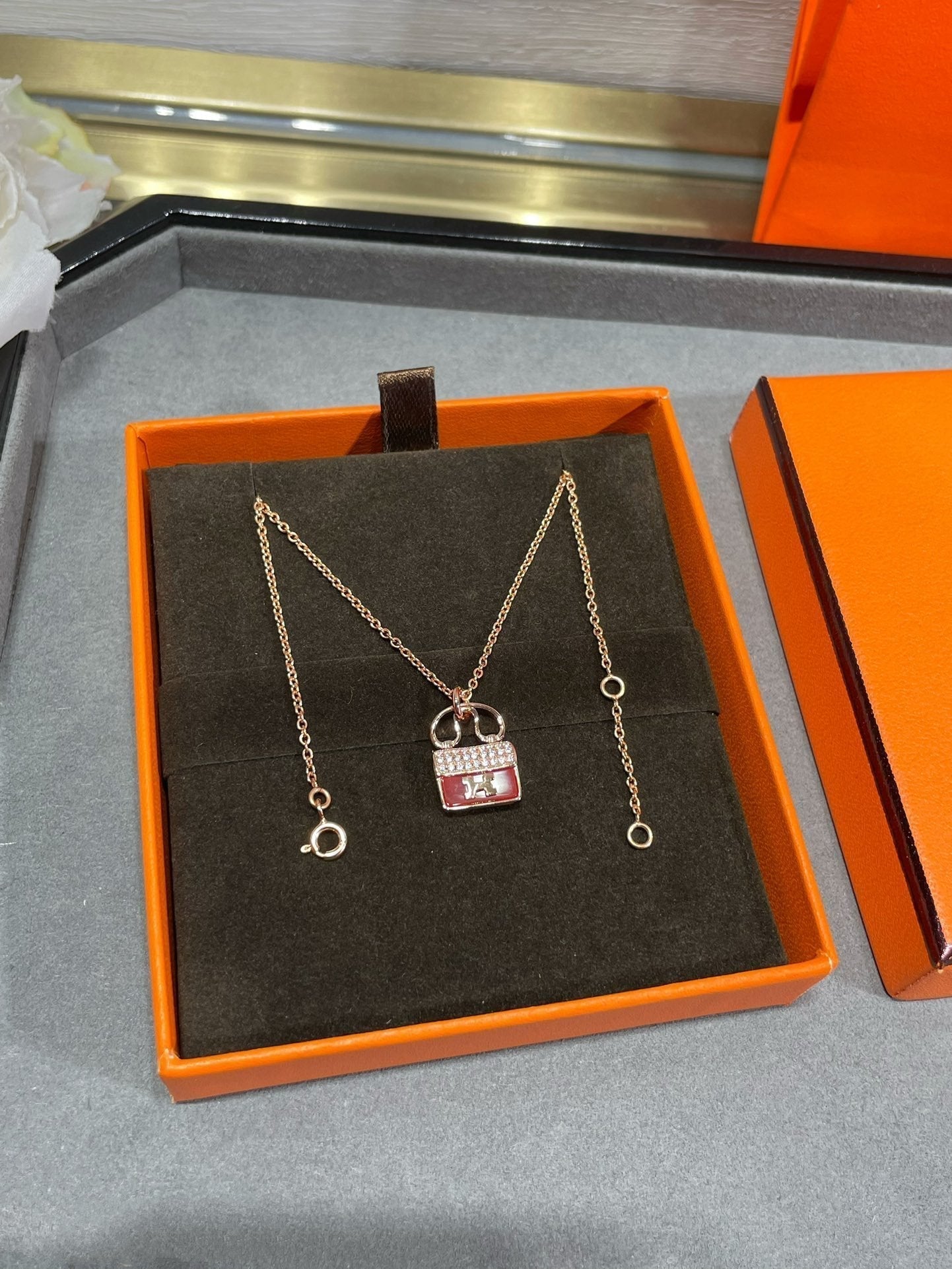 [Eternal Jewelry]H CIRCE MOISSANITE PENDANT NECKLACE GOLD