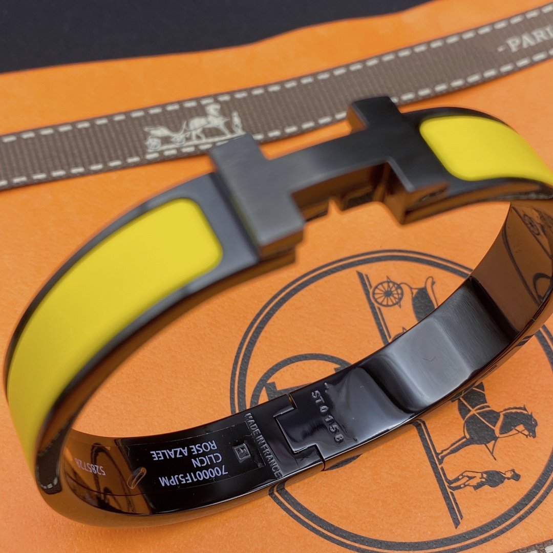 [Eternal Jewelry]CLIC HM SO BLACK YELLOW BRACELET