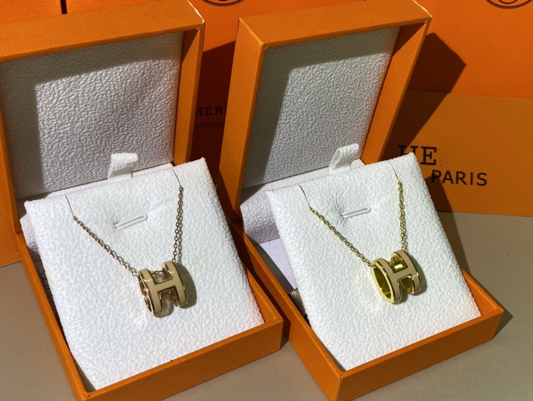 [Eternal Jewelry]HM CLIC YELLOW ENAMEL GOLD NECKLACE