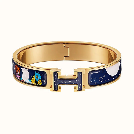 [Eternal Jewelry]H STAR AND MOON BRACELET 12MM