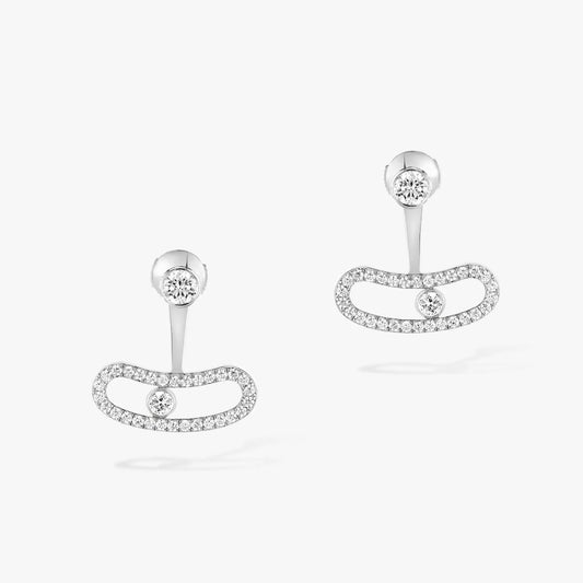[Eternal jewelry]MOVE UNO SILVER DIAMOND EARRINGS