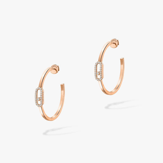 [Eternal jewelry]CREOLES MOVE UNO PM DIAMOND EARRINGS