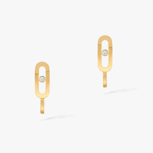 [Eternal jewelry]CREOLES MOVE UNO MINI 1 DIAMOND EARRINGS