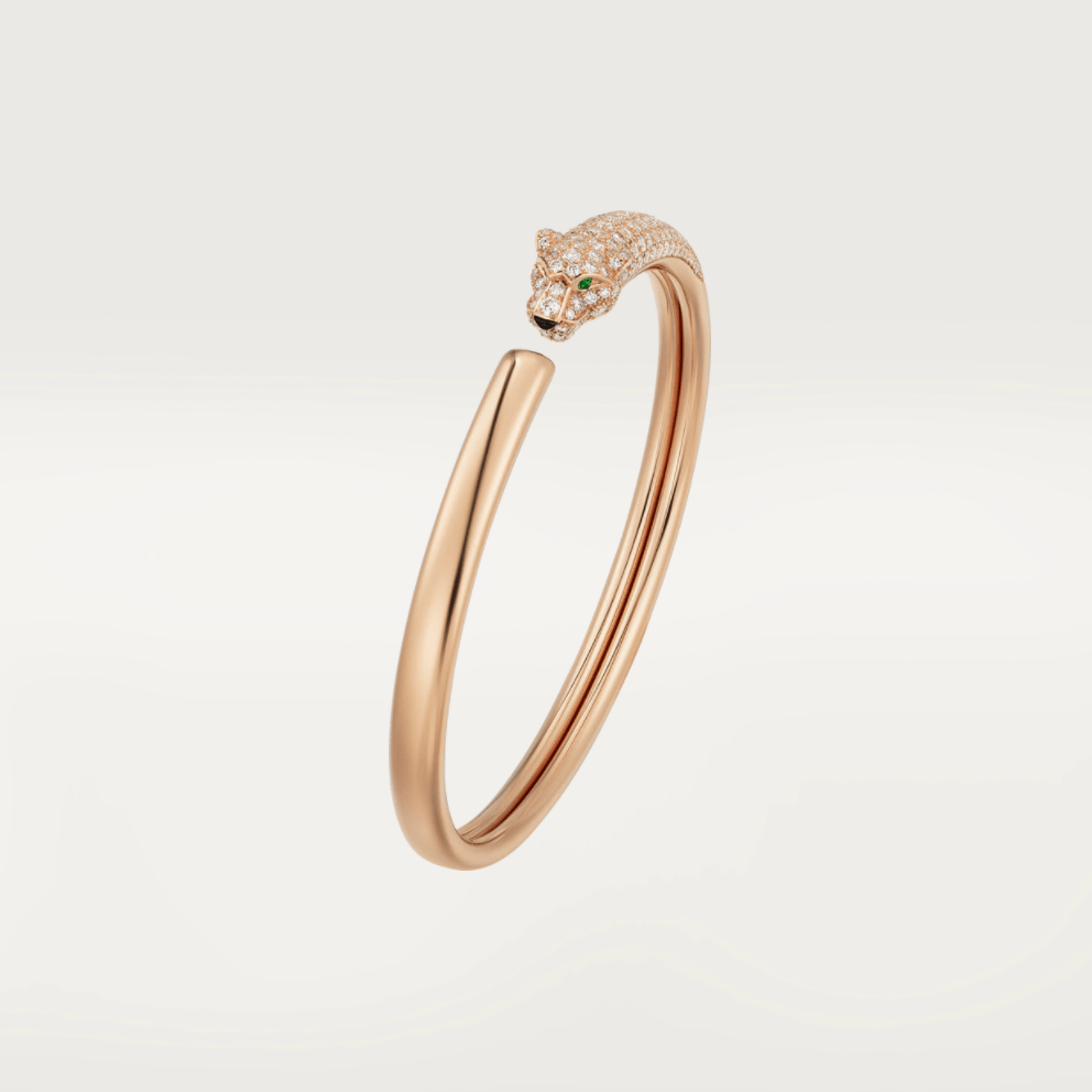 [Eternal Jewelry]PANTHERE ROSE GOLD DIAMOND OPEN BRACELET