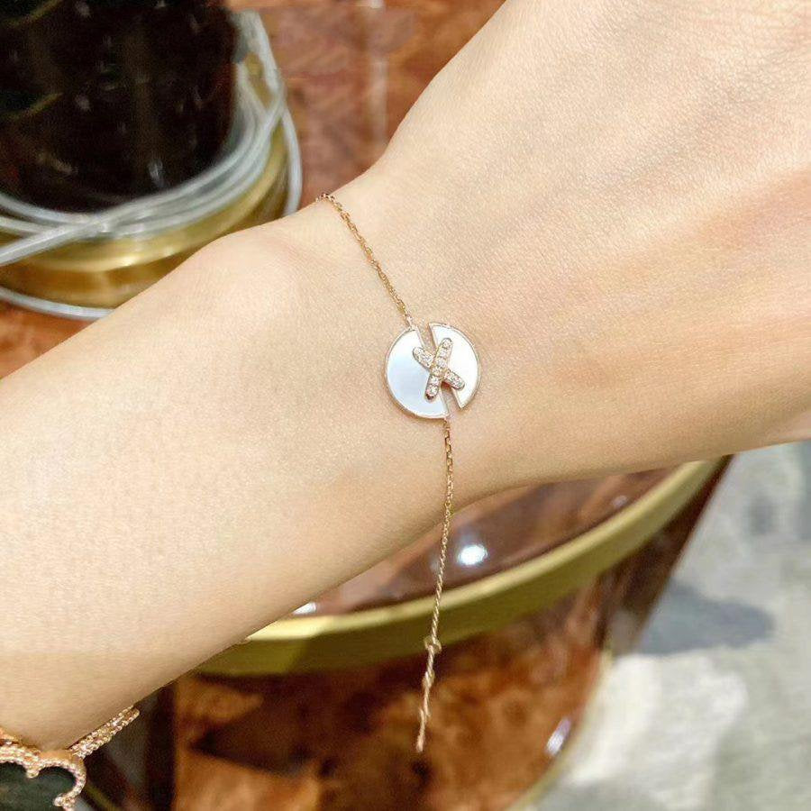 [Eternal Jewelry]JEUX DE BRACELET MOP PINK GOLD DIAMONDS
