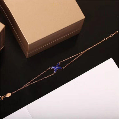 [Eternal Jewelry]Hollow Design Four-Leaf Clover Flower Shape Ring