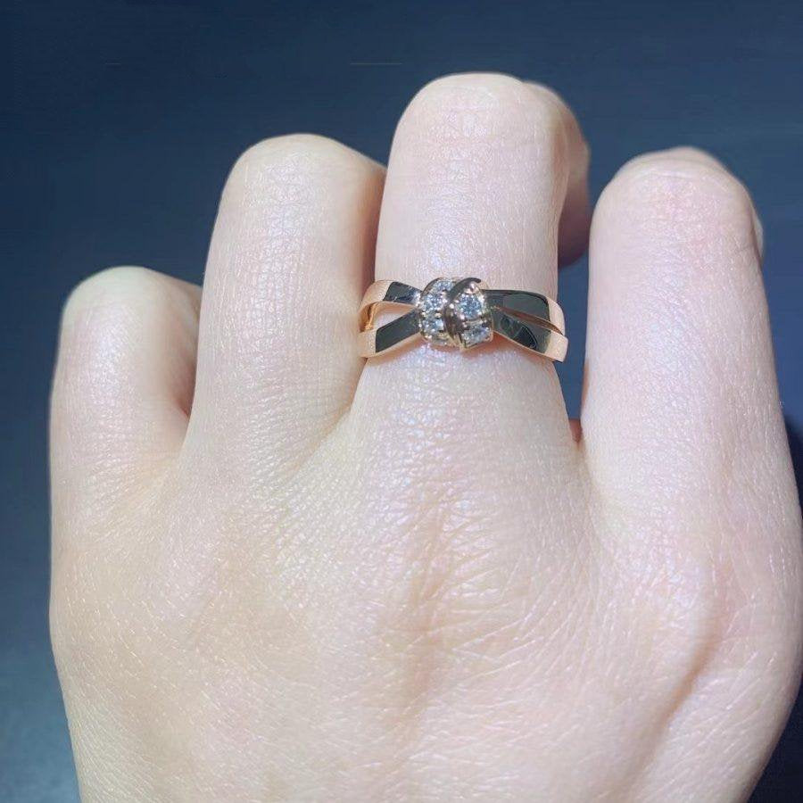 [Eternal Jewelry]LIENS RING PINK GOLD DIAMOND