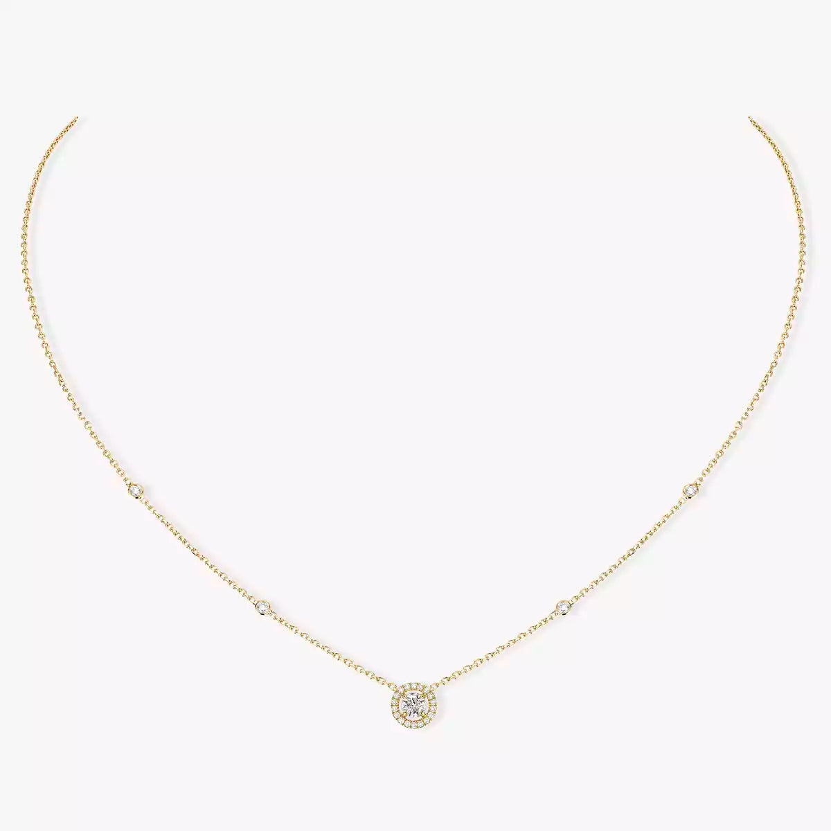 [Eternal jewelry]Diamond Necklace 0,20ct Brilliant Shape Joy