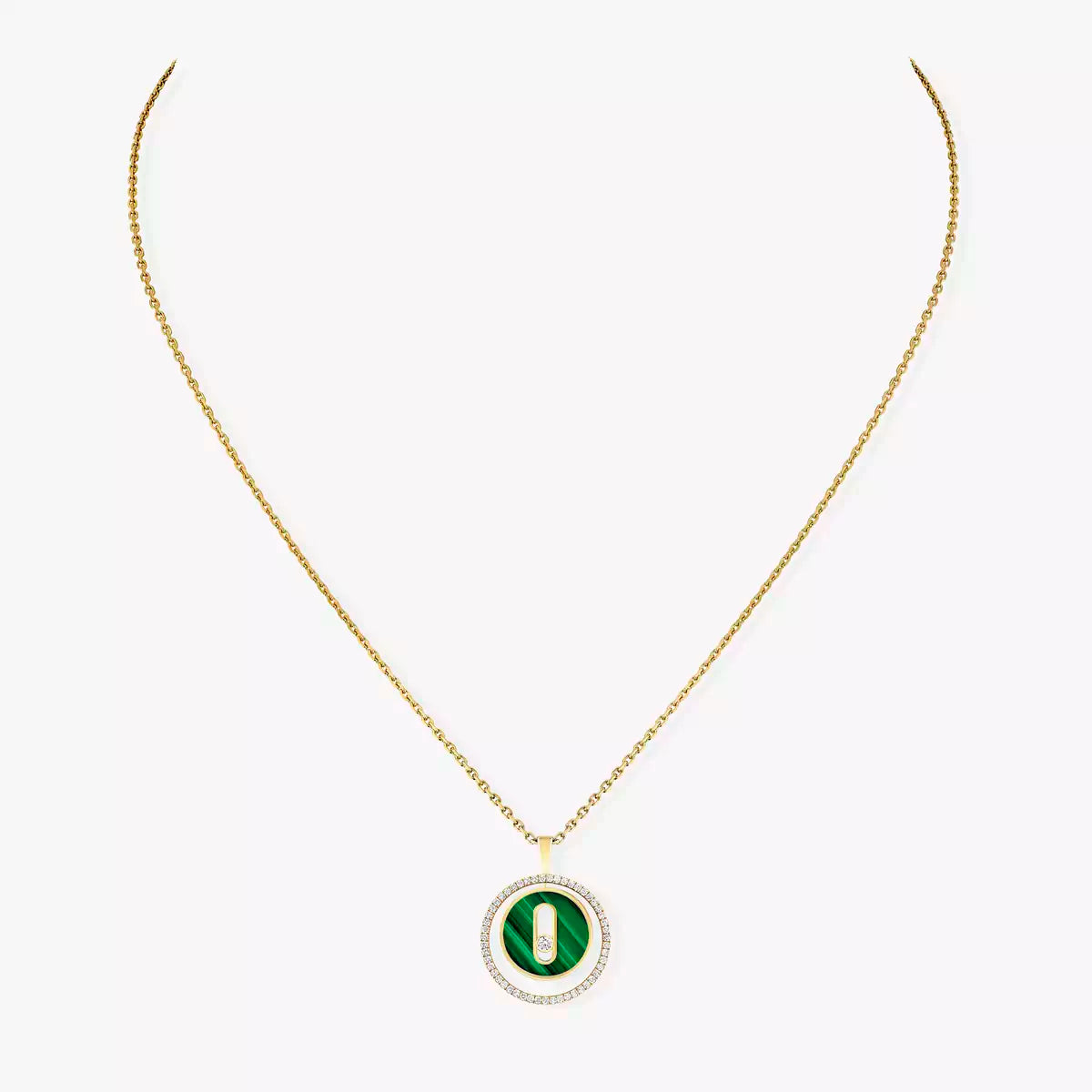 [Eternal jewelry]Lucky Move Diamond Necklace in Rose Gold and White Mother-of-Pearl